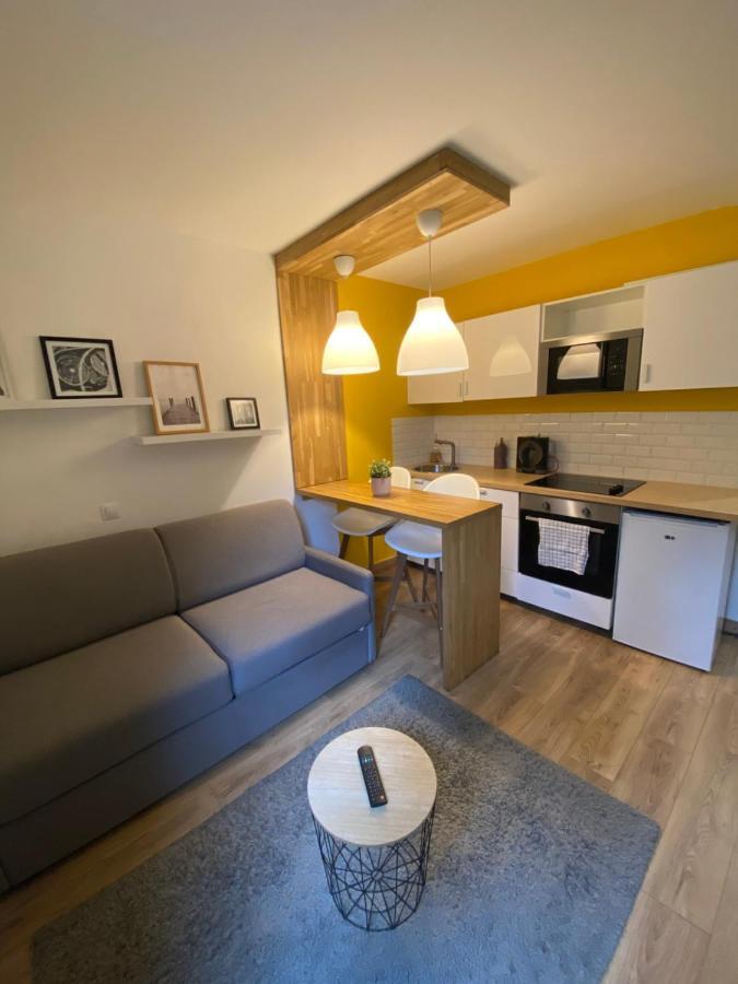 Centre Saint-Gervais studio Jaune moderne proche télécabine 2 pers Exterior foto